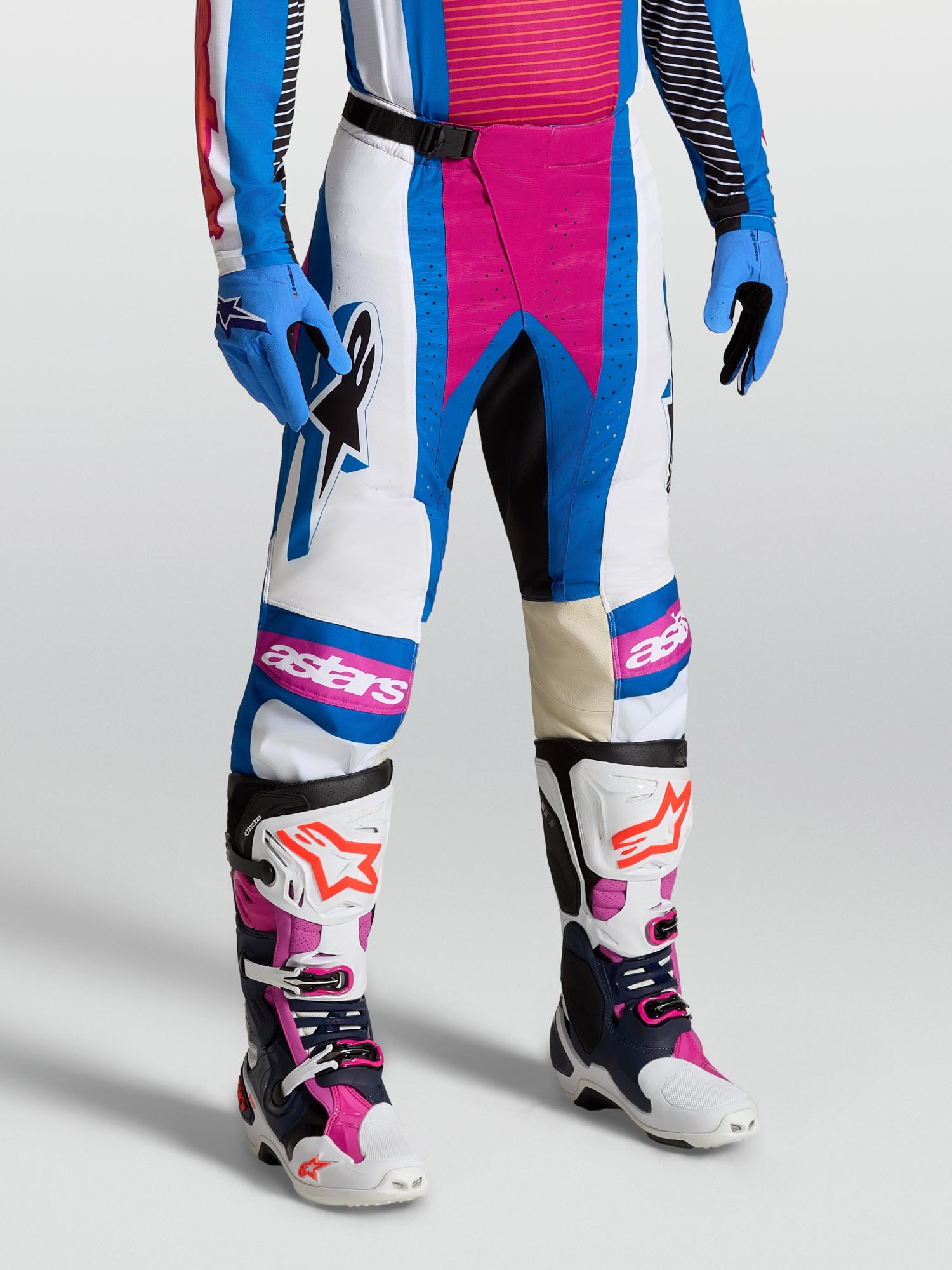 Alpinestars Techstar Maven Motocross Hose schwarz/weiß/blau/rot 36 Abbildung 4