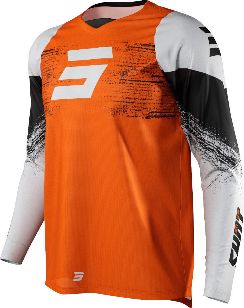 Shot Draw Burst Motokrosový dres biela/oranžová XL Obrázok 1