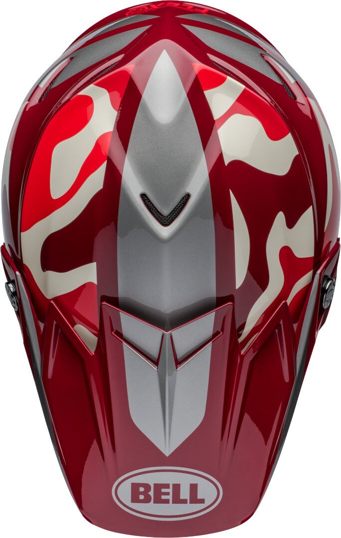 Bell Moto-9S Flex Ferrandis Mechant Casco da motocross bianco/rosso/argento M (57/58) Figura 9