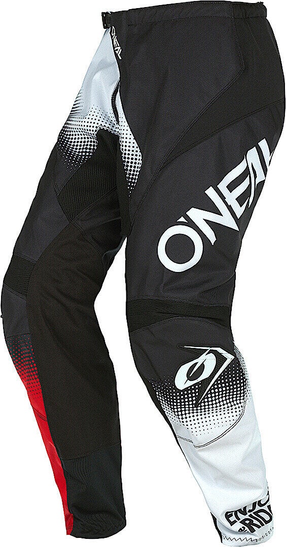 Oneal Element Racewear V.22 Calças de Motocross preto/branco/vermelho 36 Figura 1