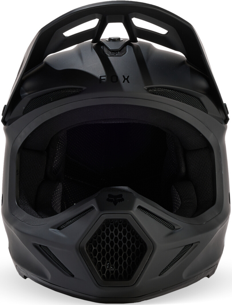 FOX V3 Solid MIPS モトクロスヘルメット ブラックマット 男性(57/58歳) 図3