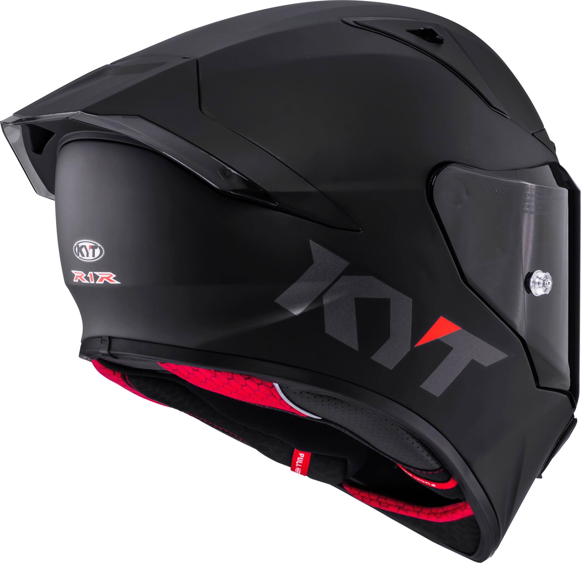 KYT R1R Plain Helm schwarz matt M (57/58) Abbildung 5