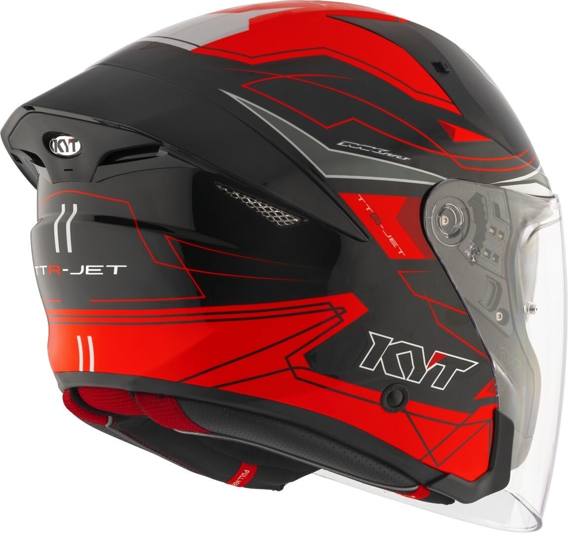 KYT TTR-Jet Led Jethelm schwarz/rot S (55/56) Abbildung 3