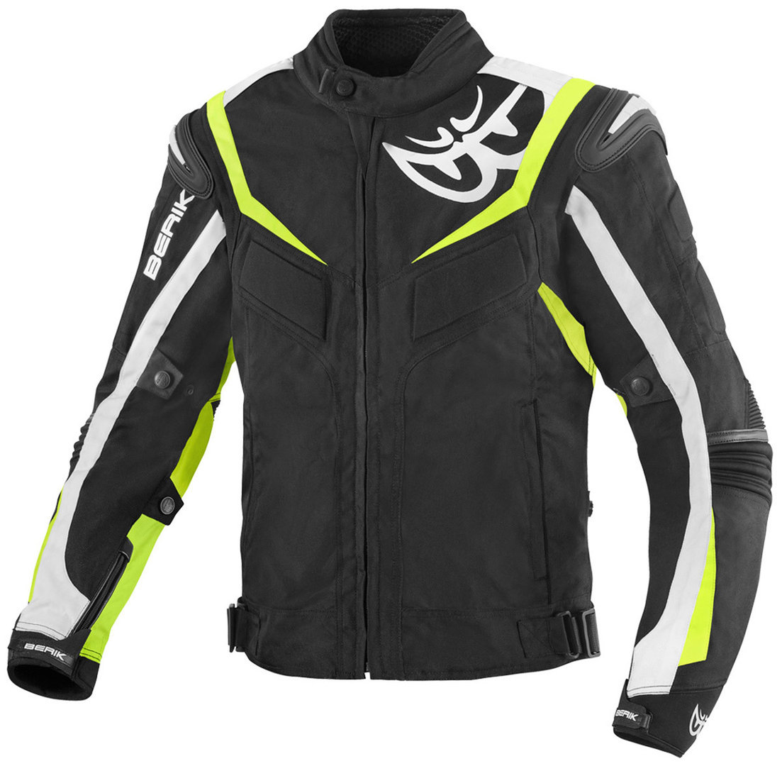 Berik Endurance Waterproof Motorcycle Textile Jacket black/white/yellow 60 Figure 1