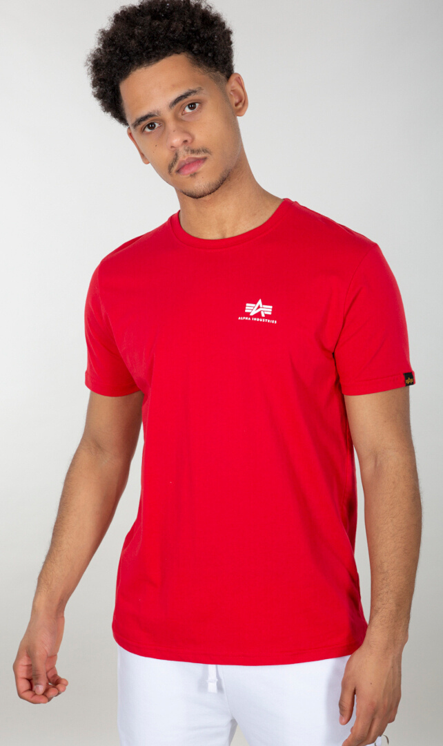 Alpha Industries Backprint T-Shirt Rouge/Blanc L Figure 1