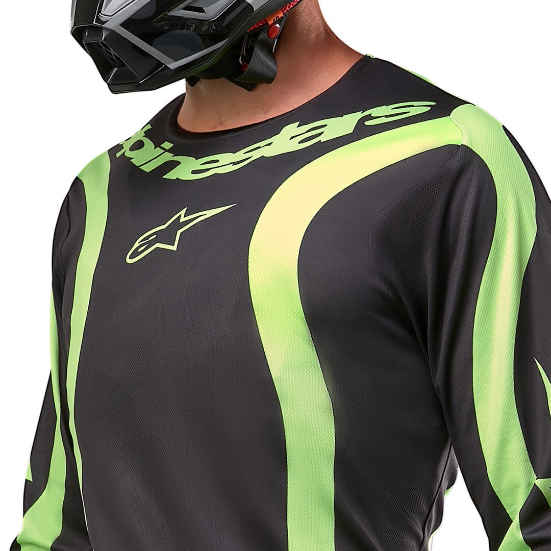 Alpinestars Fluid Lurv Motocross trøje sort/gul M Figur 2