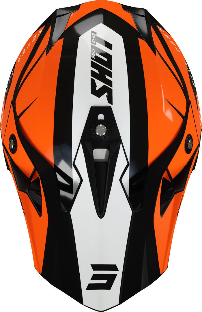 Shot Pulse Revenge Motocross hjelm sort/hvid/orange S (55/56) Figur 3