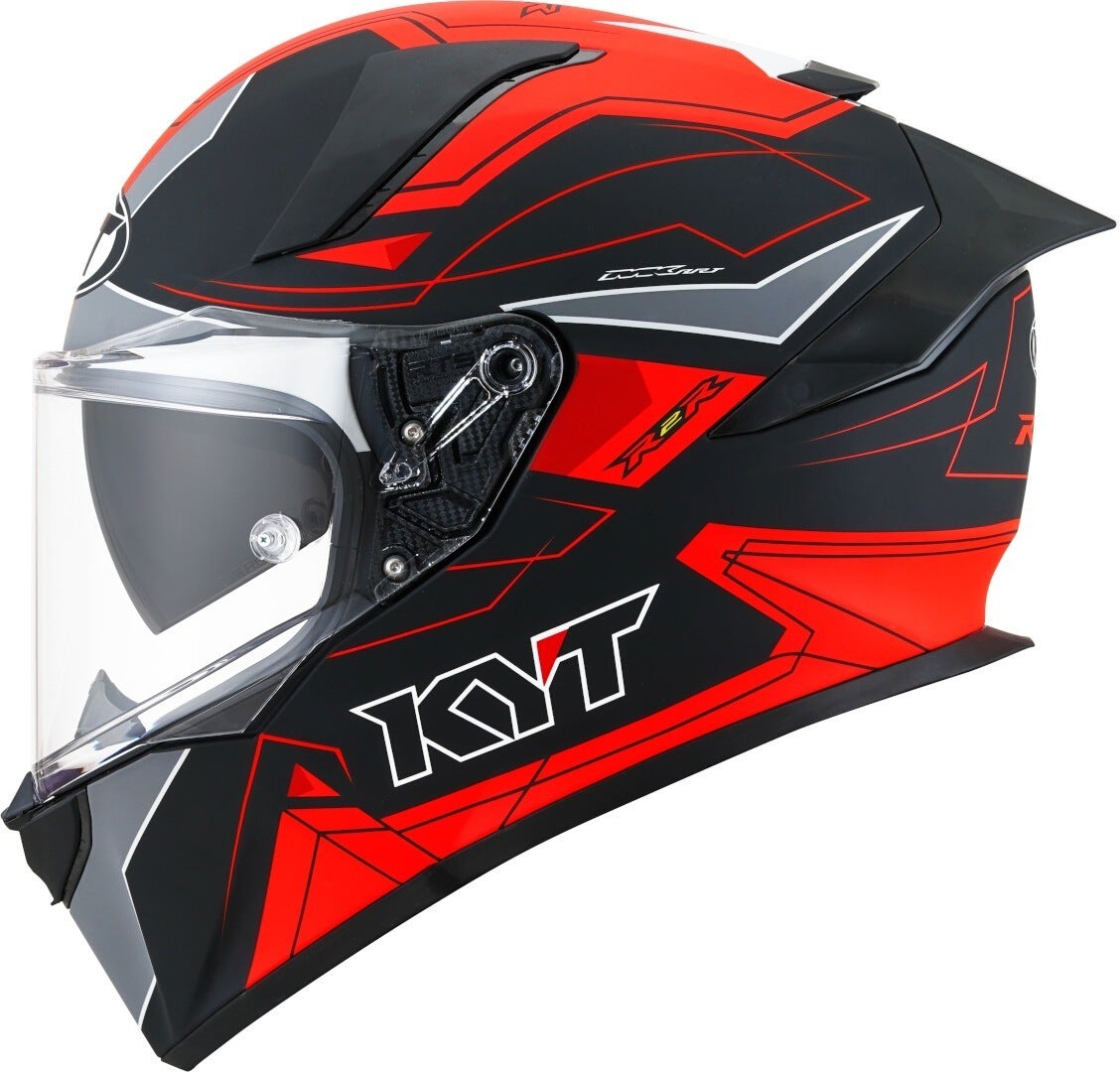 KYT R2R Led Casco negro mate/rojo XXL (63) Figura 5
