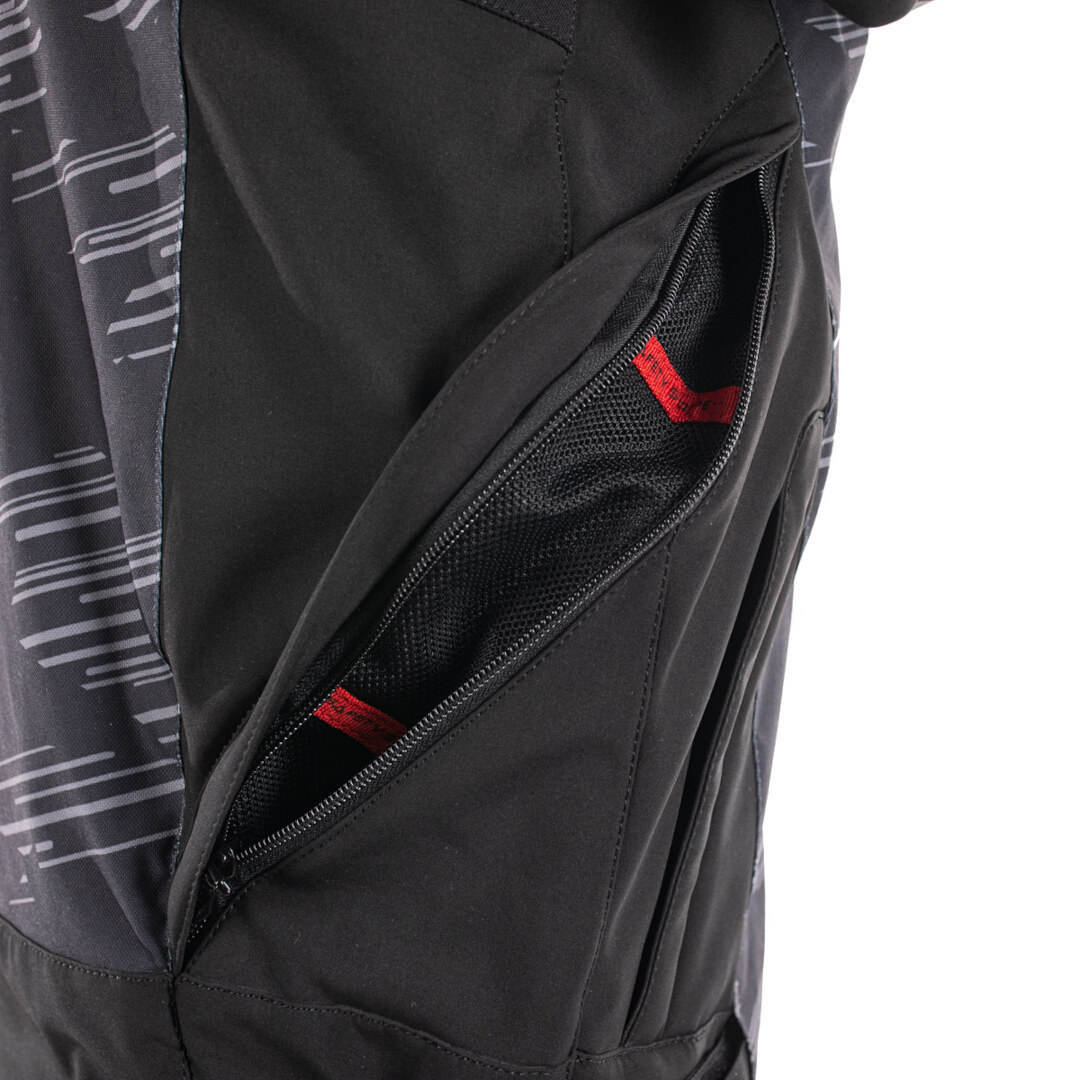 Rusty Stitches Liam Waterproof Motorcycle Textile Jacket black/grey/red 4XL Figure 7