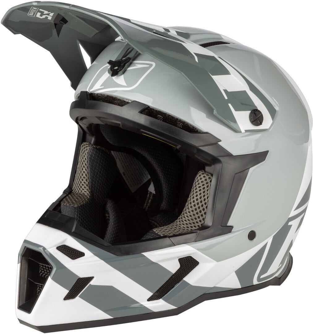 Klim F5 Koroyd Ascent Carbon Motocross Helmet grey/white XXXL (64/65) Figure 1