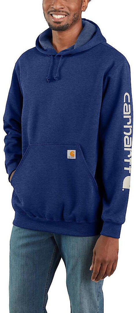 Carhartt Midweight Sleeve Logo Capuche bleu/violet L Figure 2
