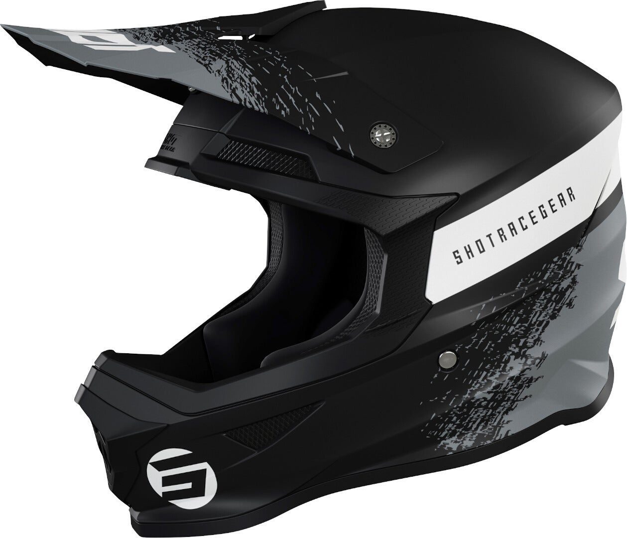 Shot Furious Roll Casque de motocross noir/gris S (55/56) Figure 1