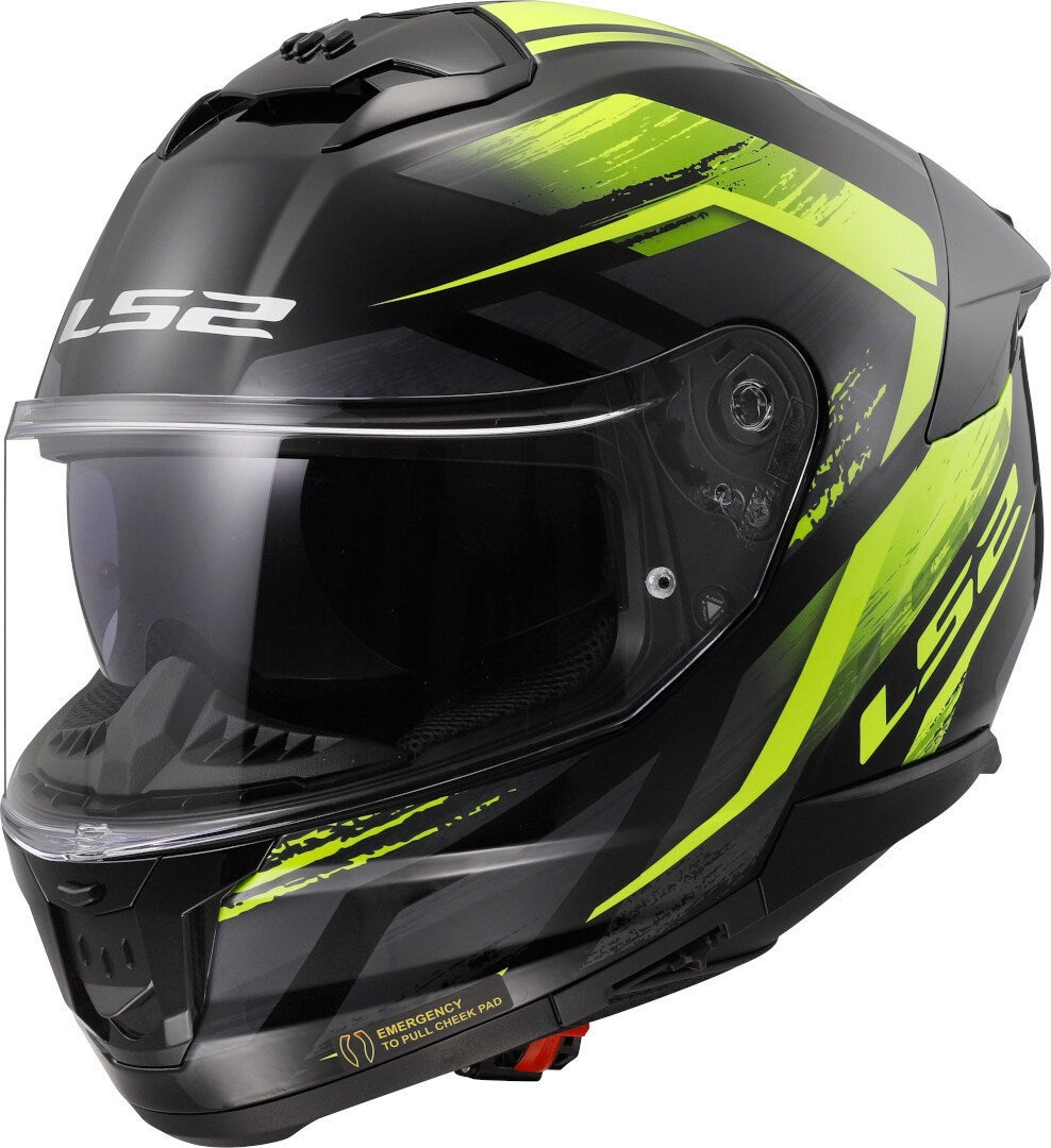 LS2 FF808 Stream II Fury Kask /neonowo-żółty S (55/56) Rysunek 1