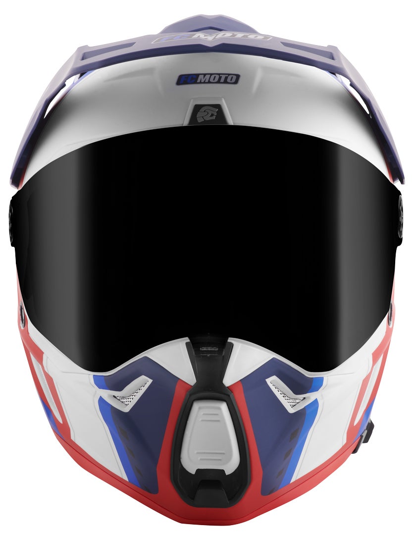 FC-Moto Merkur Pro Air Enduro Helmet blue/red/white L Figure 11