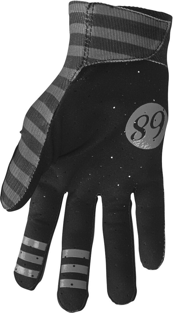 Thor Hallman Mainstay Stripe Motocross Handschuhe grau/schwarz XL Abbildung 2