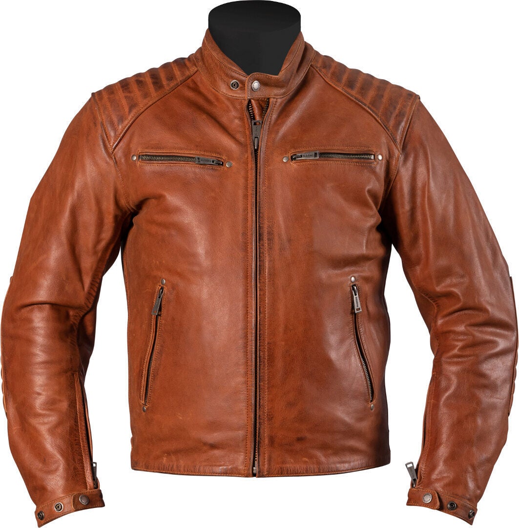 Helstons Rocket Motorrad Lederjacke hellbraun 3XL Abbildung 1