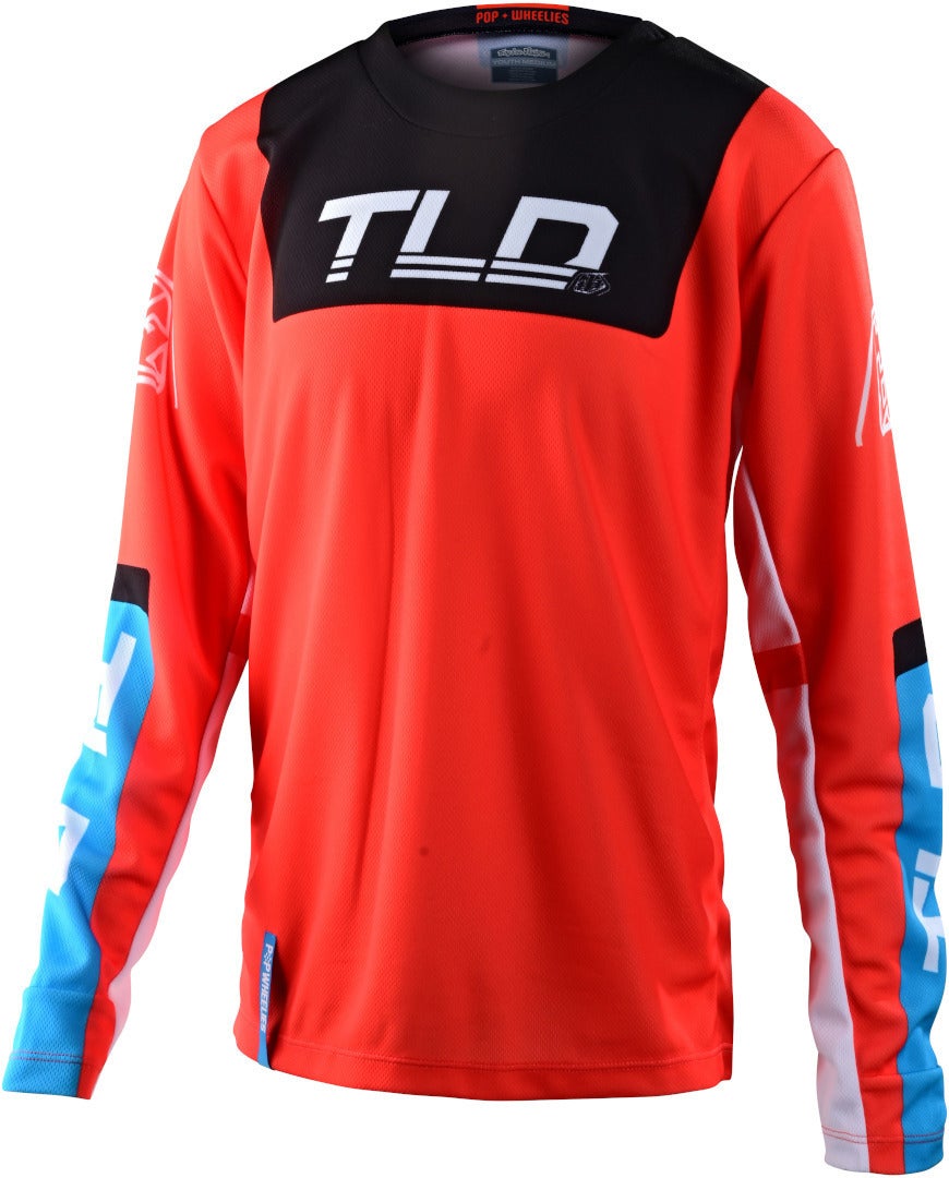 Troy Lee Designs GP Fractura Motocrosstrøje til unge orange/sort S Figur 1