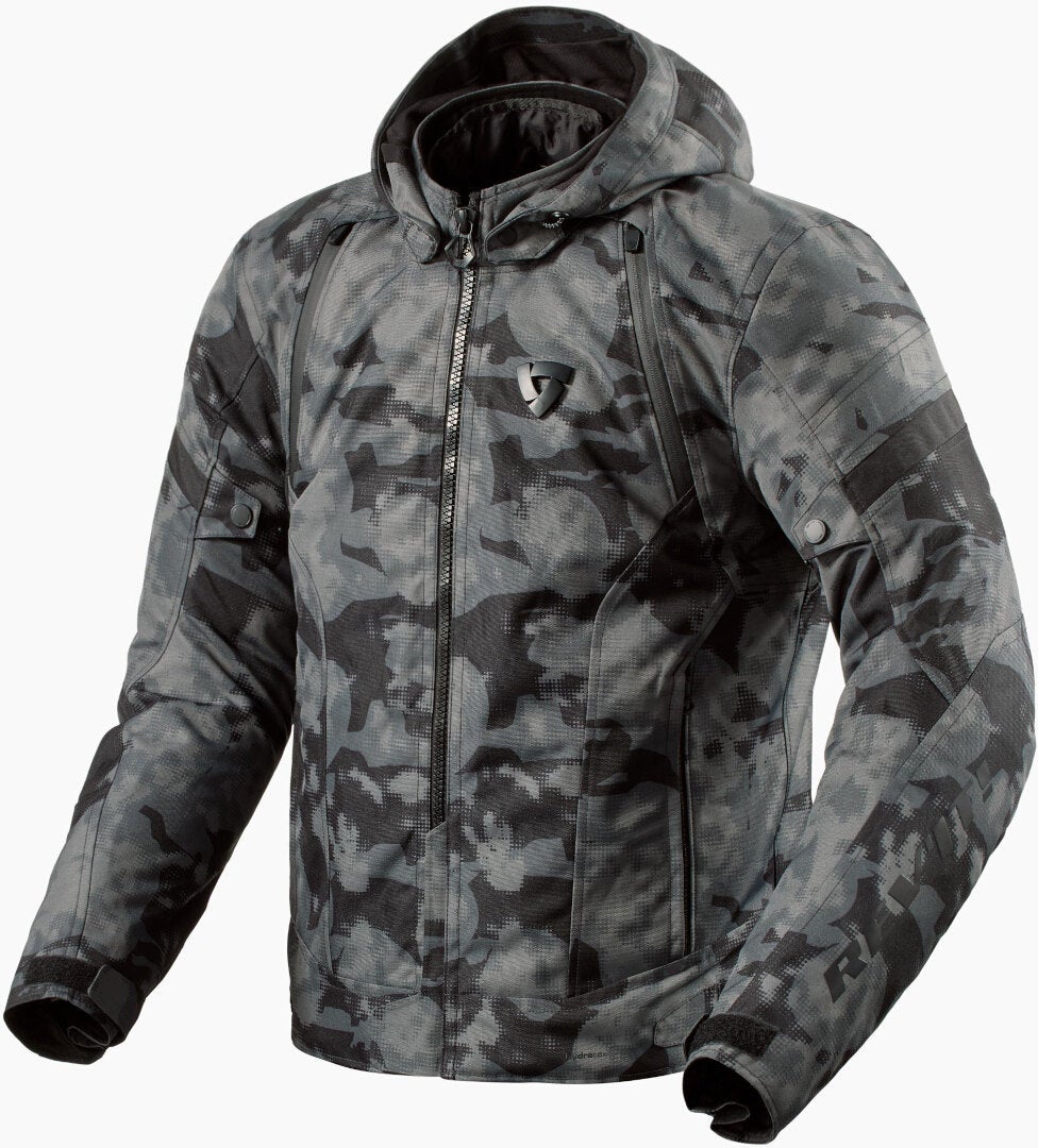 Revit Flare 3 H2O waterproof Motorcycle Textile Jacket grey/camouflage M Figure 1