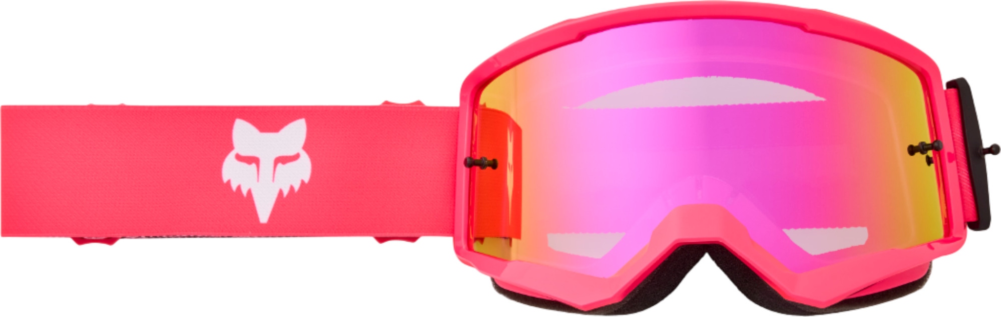 FOX Main Core Mirrored Lens Ochelari de motocross roz/alb Figura 1