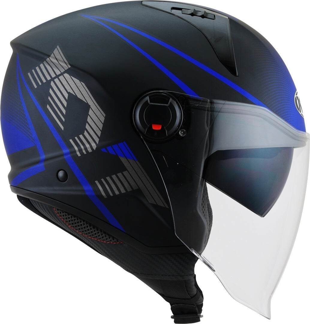 KYT D-City Colorful Jet Helmet blue matt XL (61) Figure 5