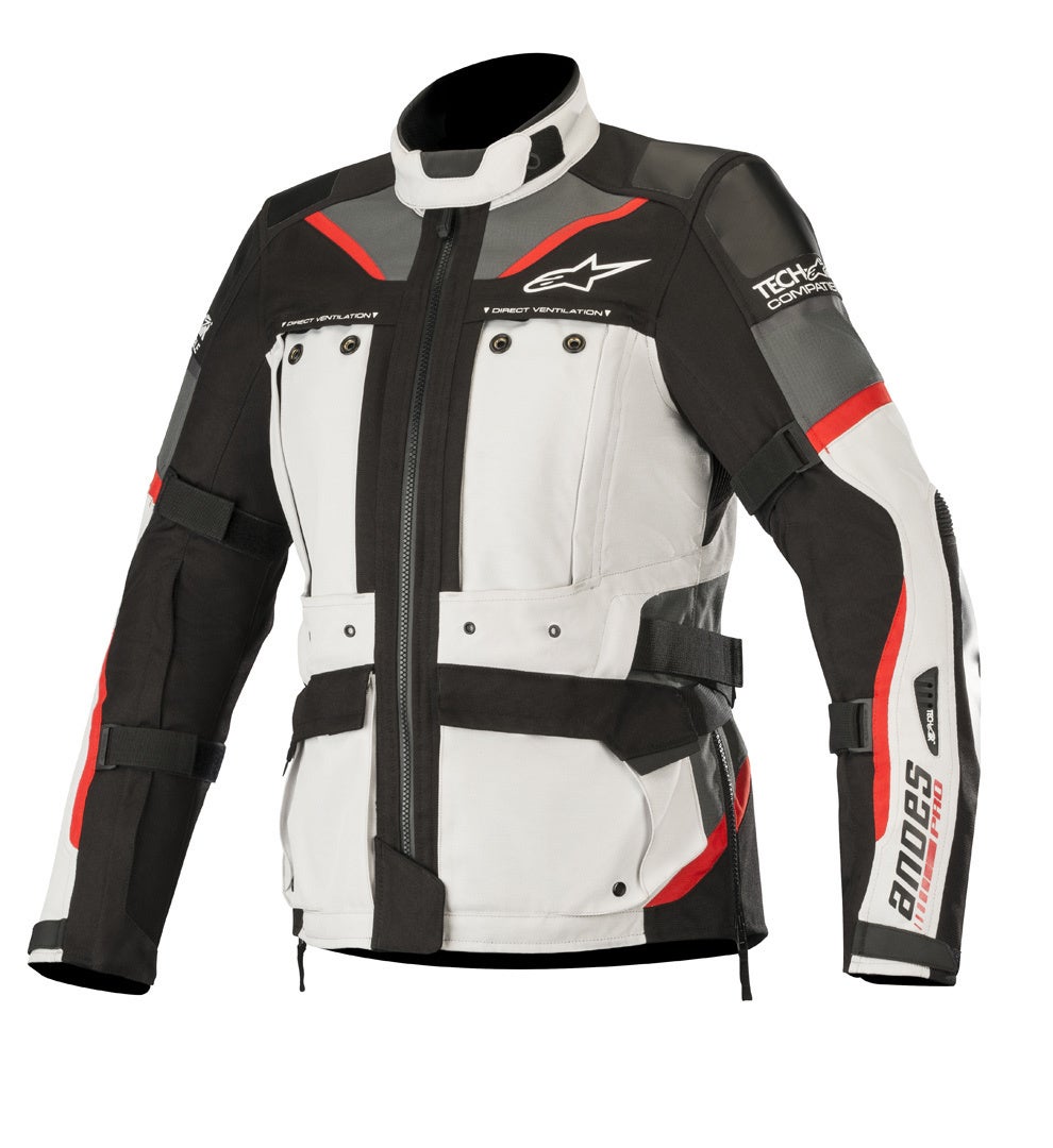 Alpinestars Stella Andes Pro Drystar Tech-Air Revestimento de têxteis senhoras da motocicleta preto/cinza/branco M Figura 1