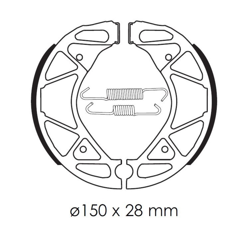 TECNIUM Mâchoires de frein Scooter organique - BA209 Figure 1