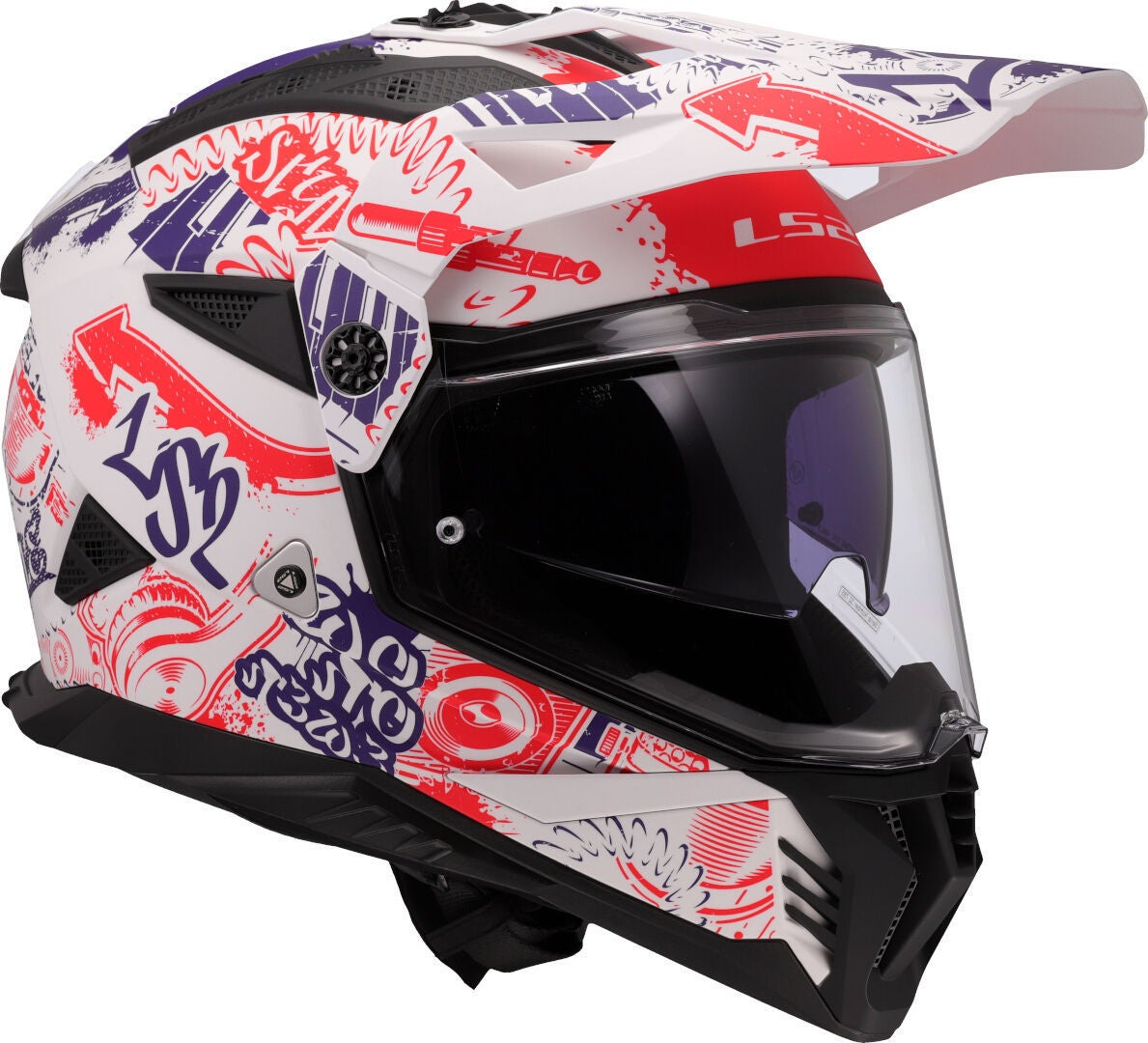 LS2 MX702 Pioneer II Fantasy Casco da motocross S (55/56) Figura 8