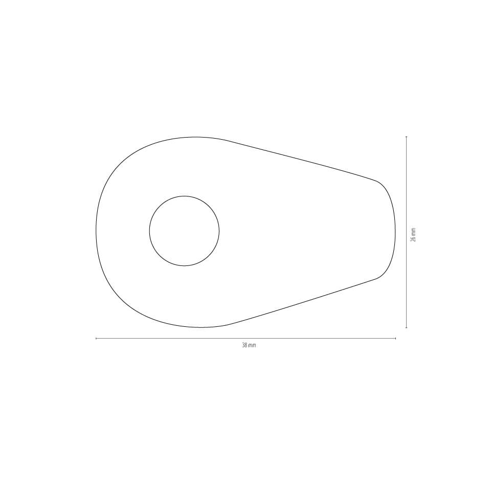 SHIN YO Alu Montageplatten INDY SPACER für YAMAHA MT 07/09/10, Set Figura 2