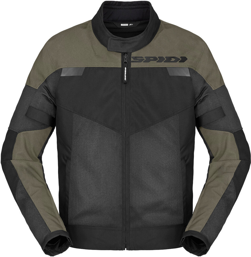Spidi Tour Net Tex Motorcycle Textile Jacket black/olive XL Figure 1