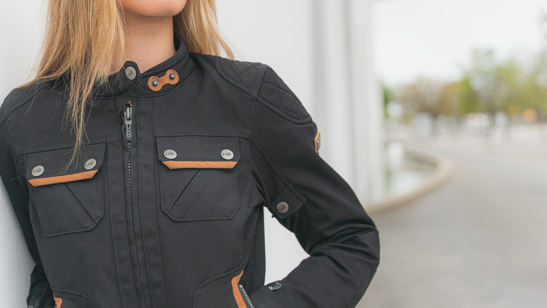 LS2 Bullet imperméable dames moto textile veste noir M Figure 11