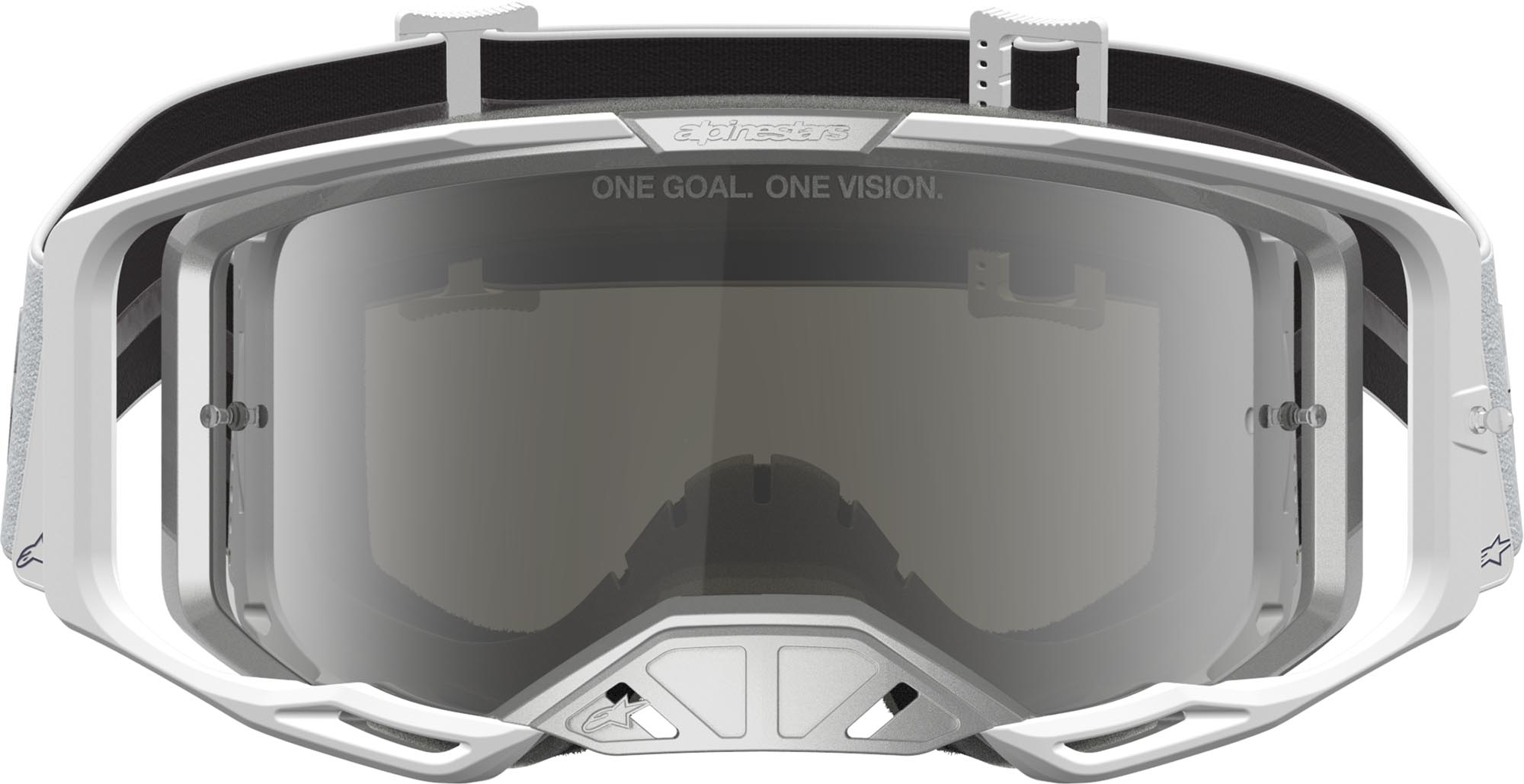 Alpinestars Vision 8 Amber Mirror Motocross Goggles white/silver Figure 4
