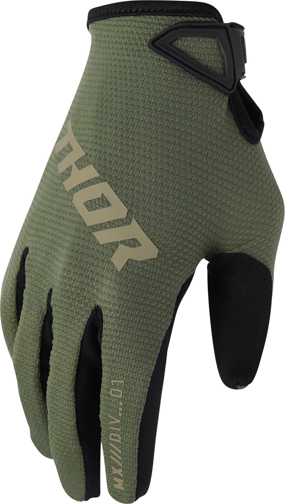Thor Ridemode Static Motorcross handschoenen groen 2XL Figuur 1