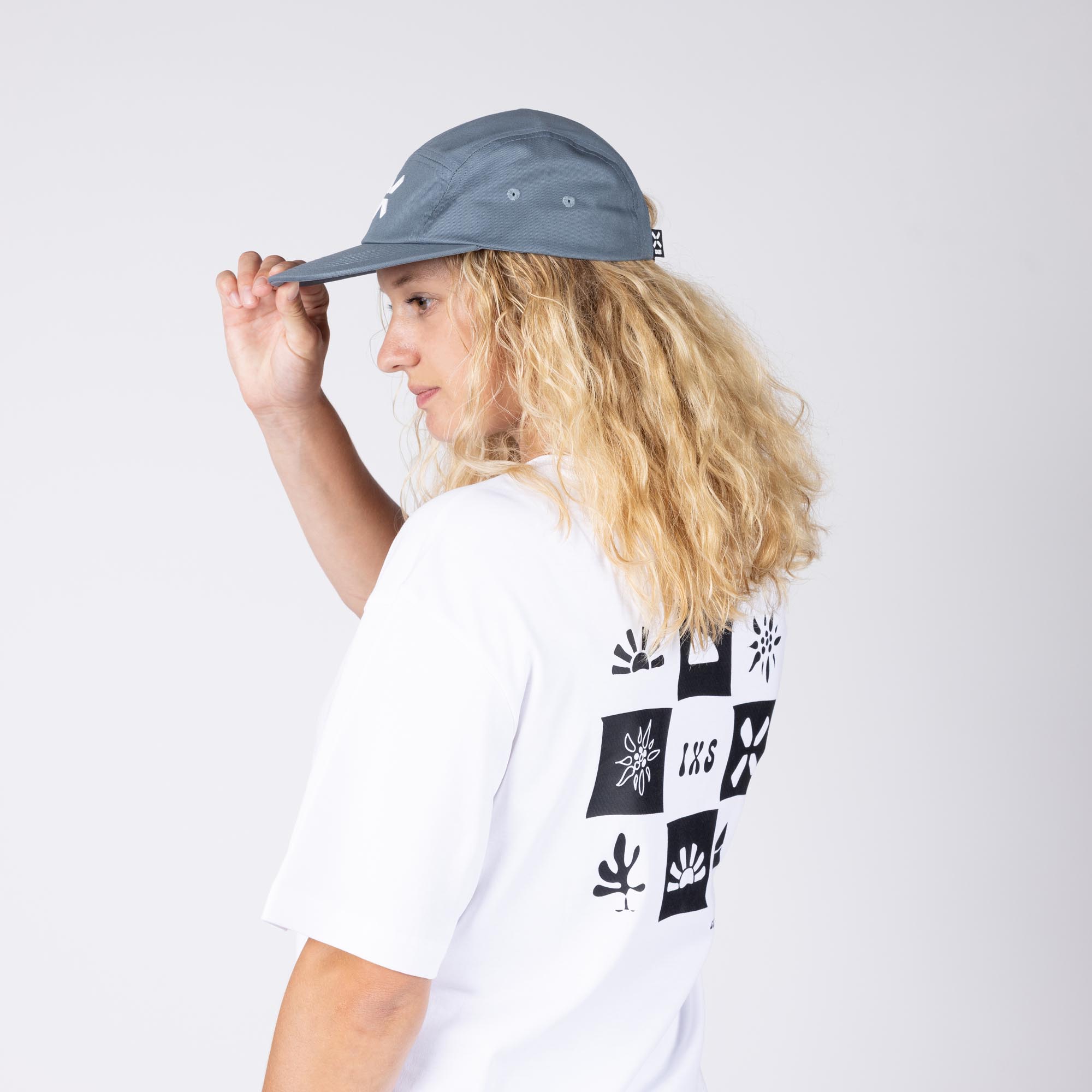 IXS Brand 5 Panel 1.0 Cap Albastru/gri Figura 5