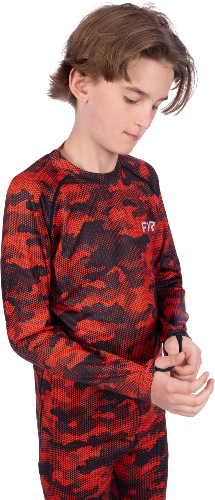 FXR Atmosphere Terno funcional de duas peças para jovens vermelho/preto XL Figura 3