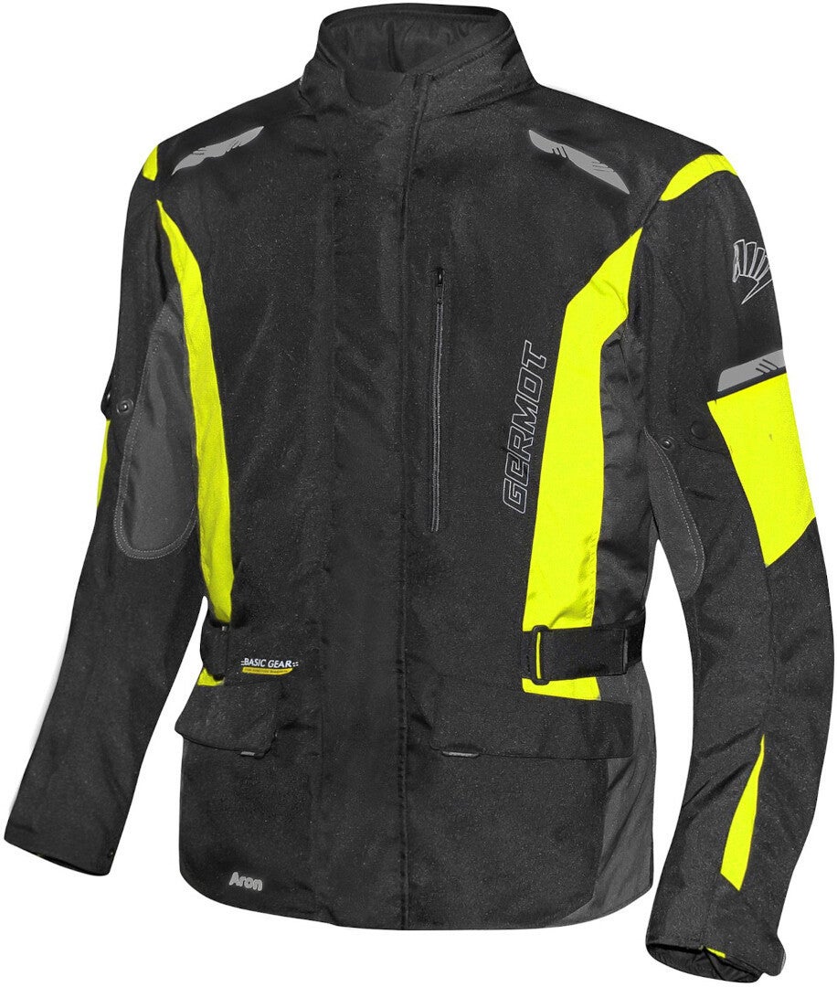 Germot Aron waterproof Motorcycle Textile Jacket black/neon 3XL Figure 3