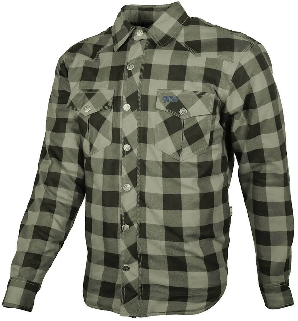 GMS Jaguar Camicia moto nero/oliva M Figura 1