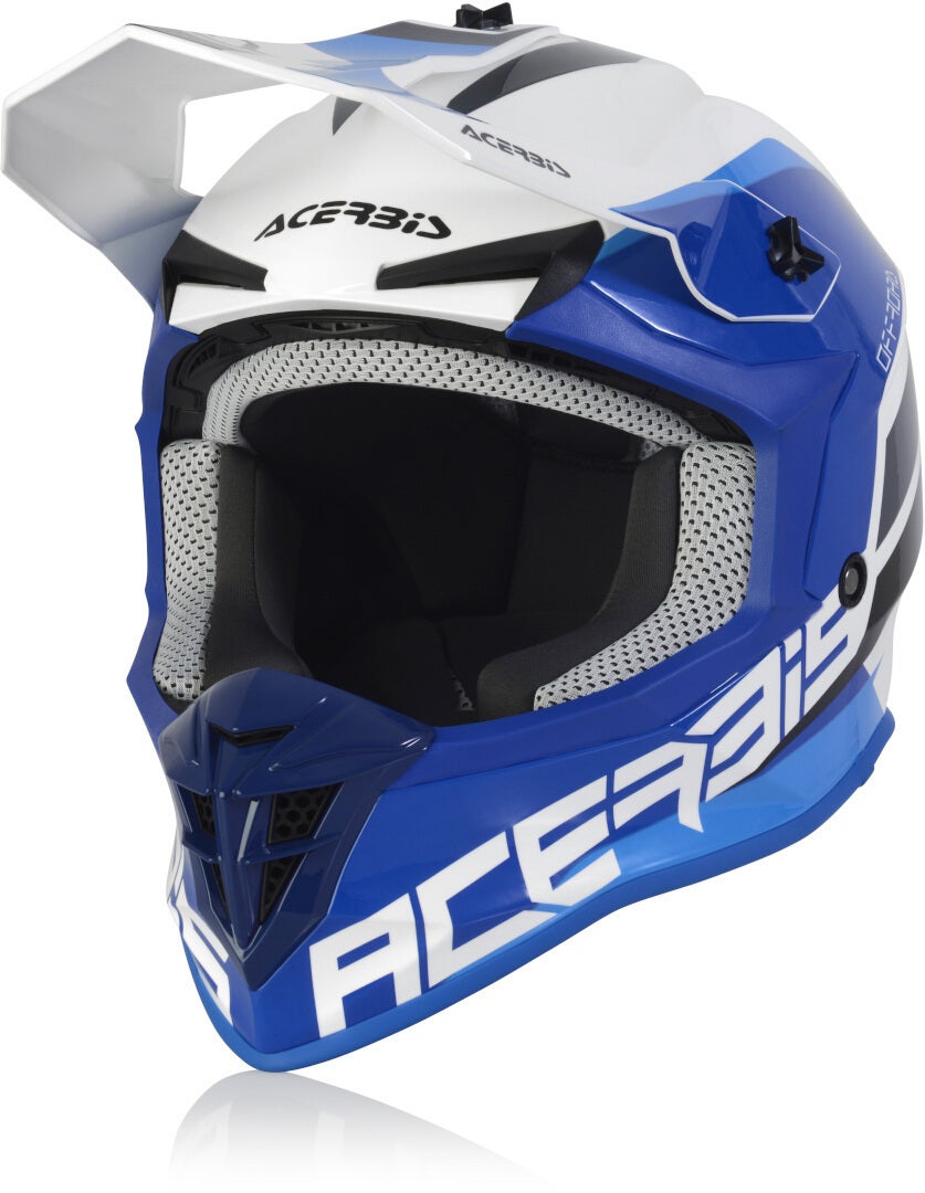 Acerbis Linear Motocross Helmet white/blue XXL (63/64) Figure 1