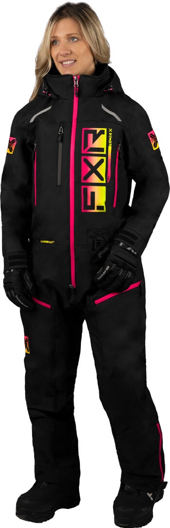 FXR Recruit Lite 2023 Ladies One Piece Snowmobile Suit nero/rosa 4 Figura 1