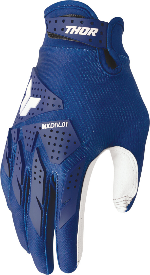 Thor XP Luvas de motocross azul/branco M Figura 1