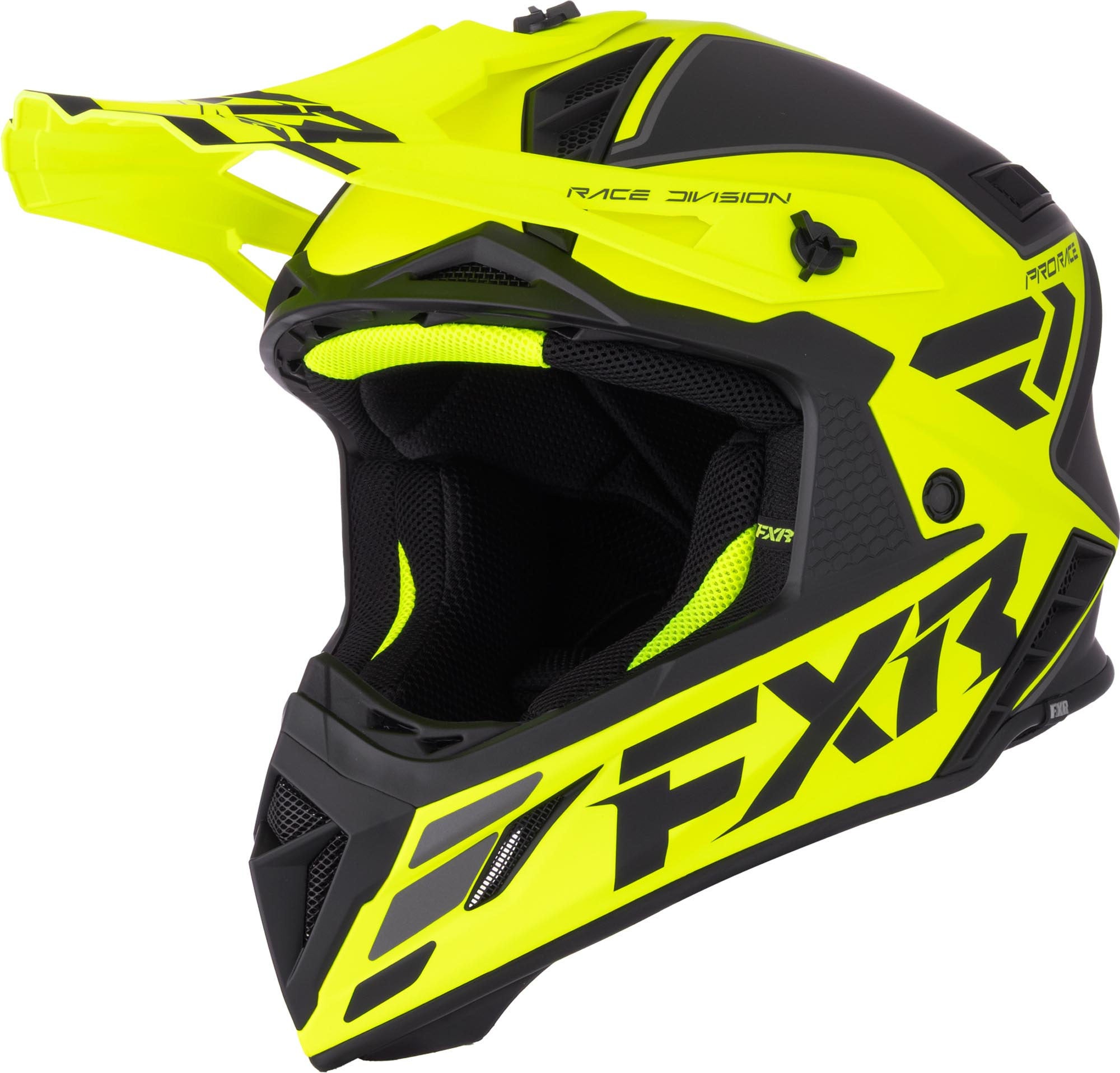 FXR Helium Logo Carbon Motocross Helmet
