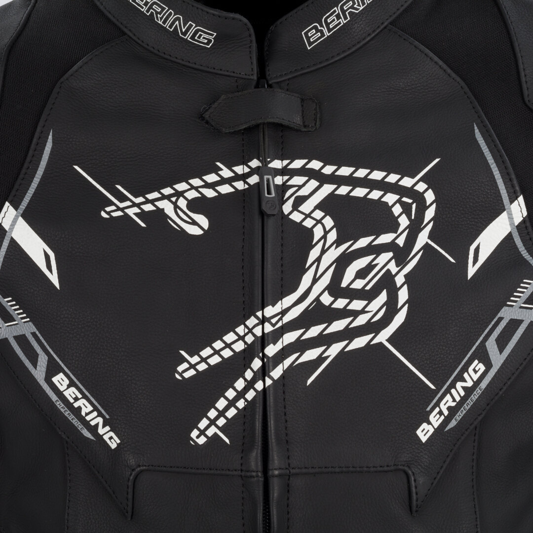 Bering Snap Motorcycle Leather/Textile Jacket black/white M Figure 5