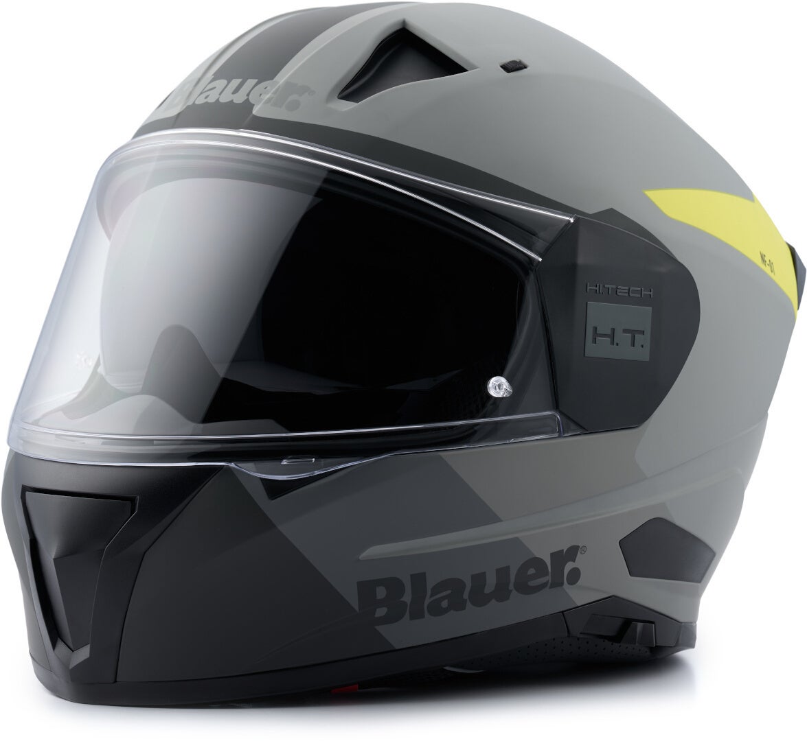 Blauer Naca NF01B Helm grau matt/gelb L (58/60) Abbildung 1