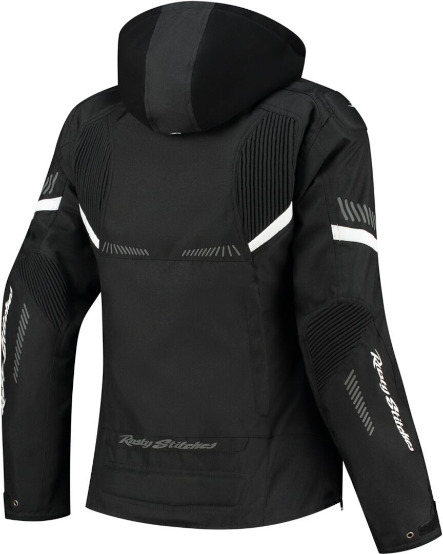 Rusty Stitches Taylor Waterproof Ladies Motorcycle Textile Jacket black/white 44 Figure 2