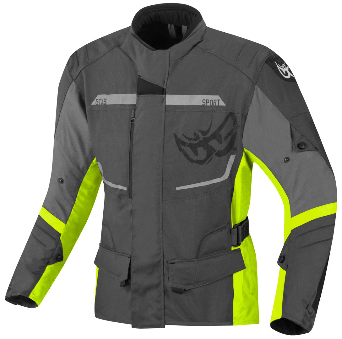Berik Tourer Waterproof Motorcycle Textile Jacket grey/yellow 56 Figure 1