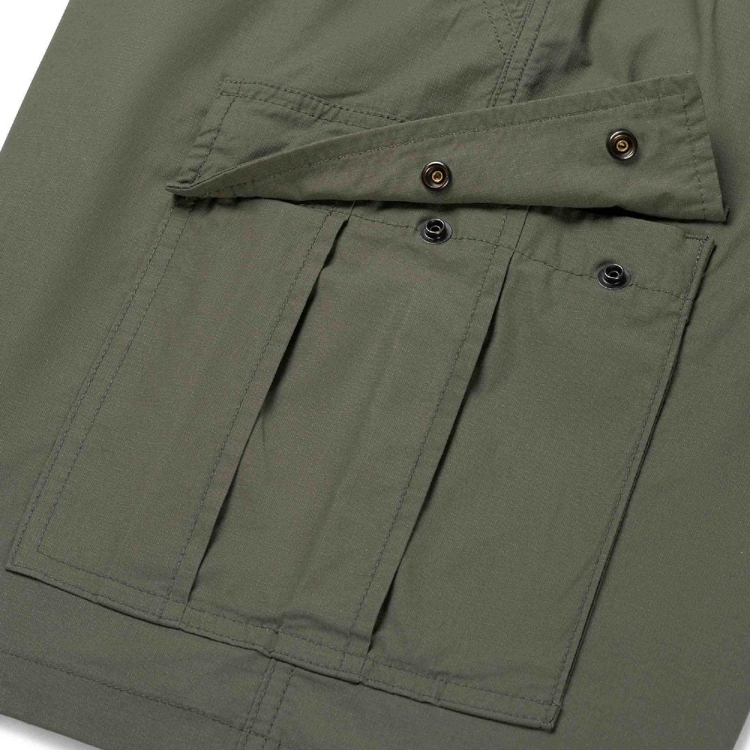 Side view of Vintage Industries Elliott Textile Shorts