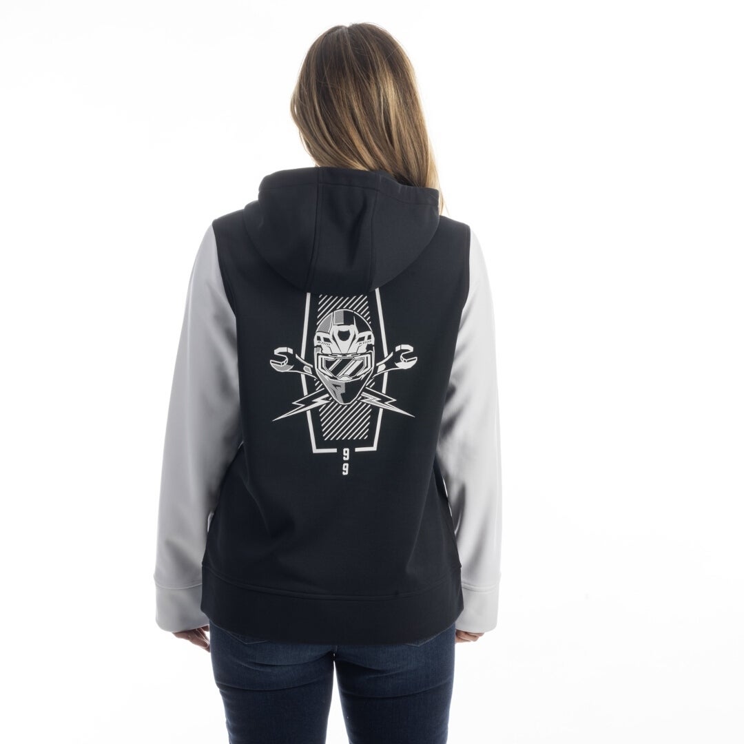 Side view of Klim Petrol Ladies Hoodie