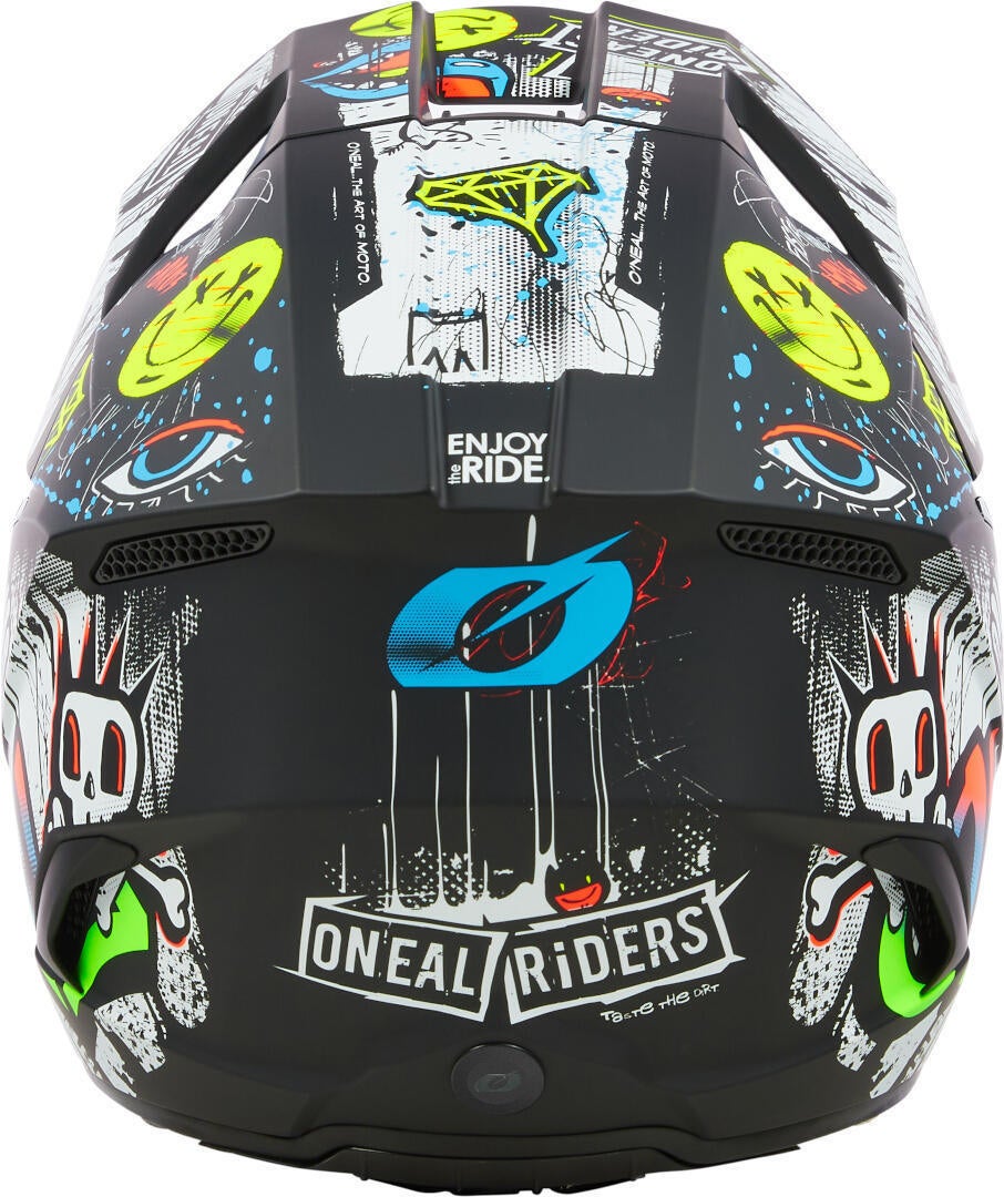 Oneal 3SRS Rancid bunter Kinder Motocross Helm Y/XL (54/55) Abbildung 6