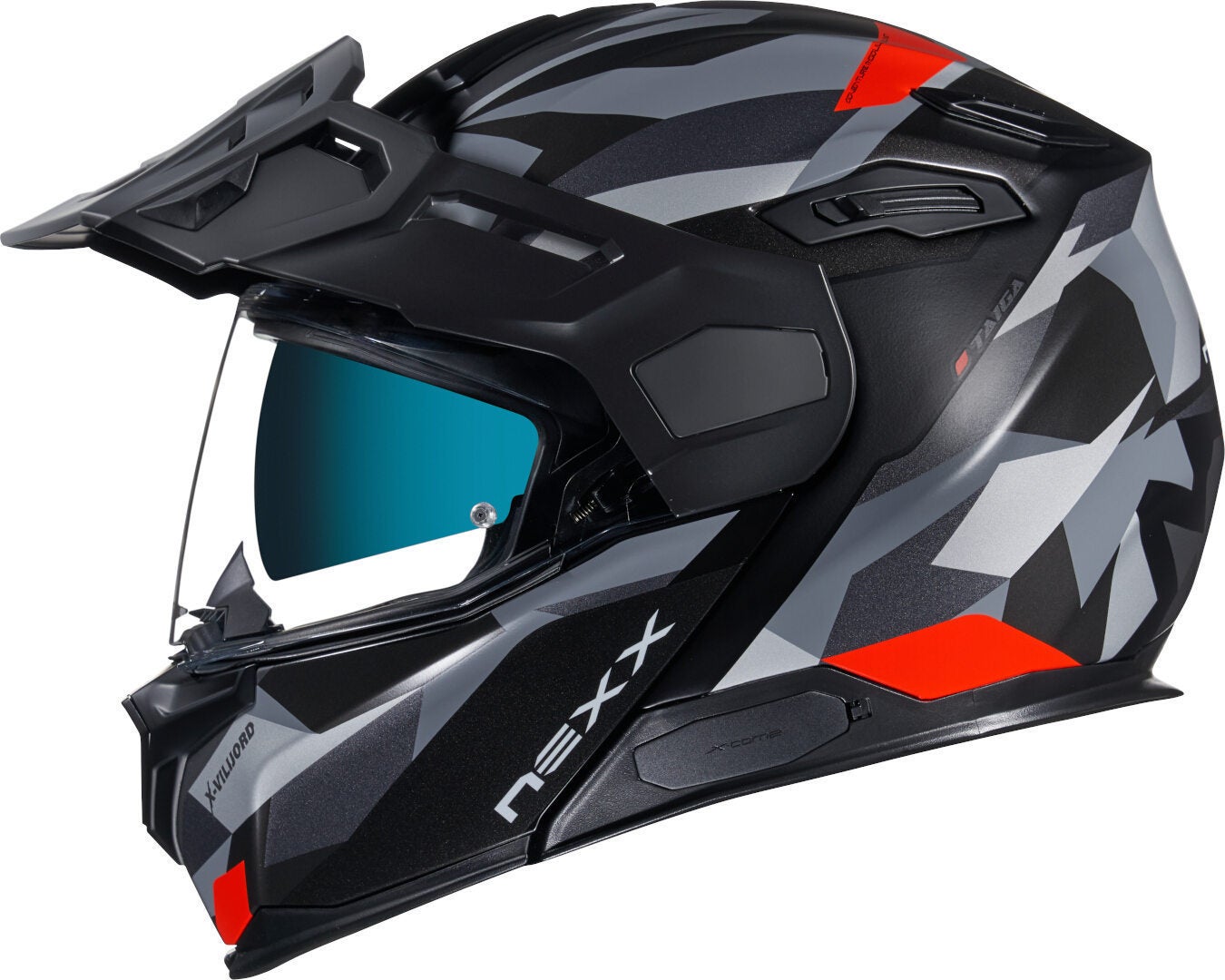 Nexx X.Vilijord Taiga Capacete preto/cinza/vermelho XXL (63/64) Figura 1