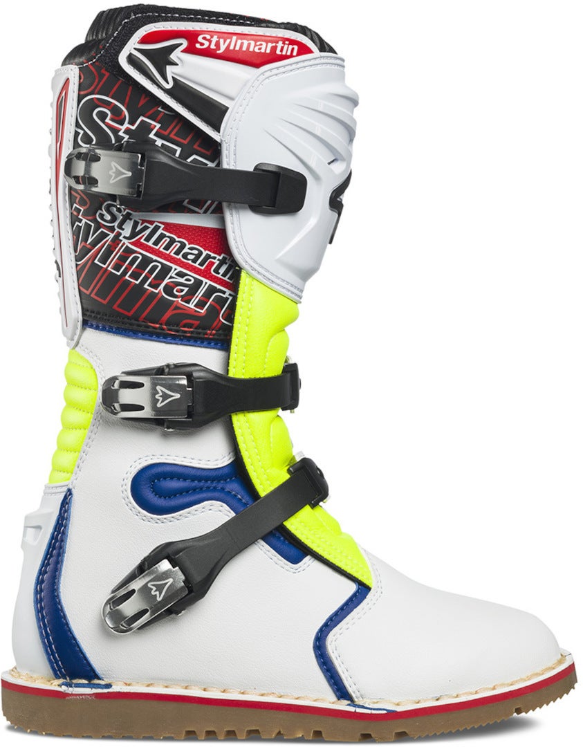 Stylmartin Impact Pro bottes de motocross imperméables Blanc/Bleu/Jaune 43 Figure 2