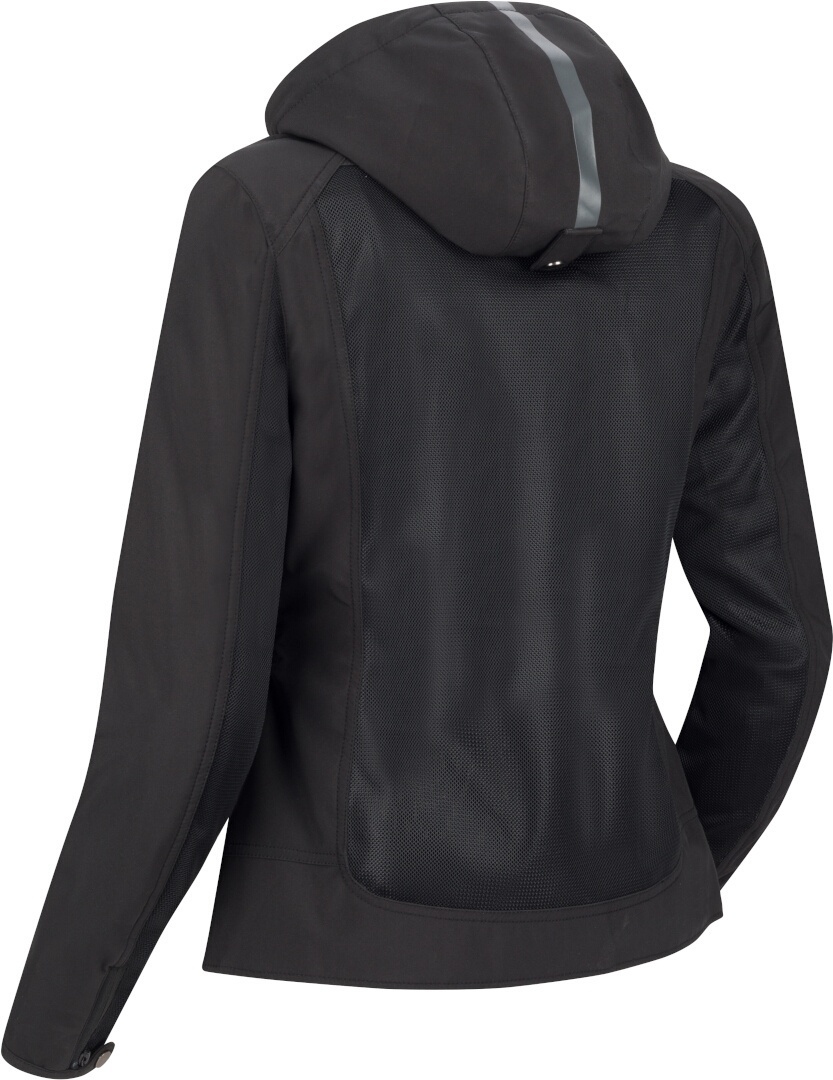 Segura Natcho Vented Softshell Mesh Dame motorcykel tekstiljakke sort/grå 46 Figur 2